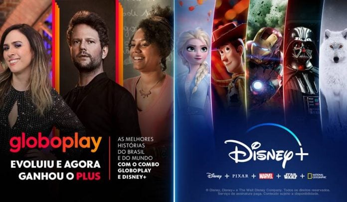 Globoplay e Disney (Divulgação)