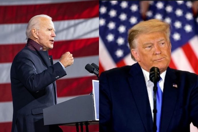 Joe Biden e Donald Trump foto reprodução Instagram e montagem Area Vip