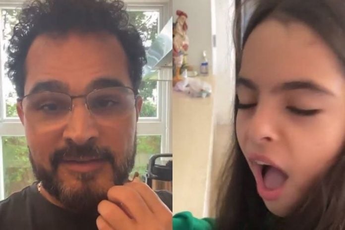 Luciano Camargo e a filha - Reprodução: Instagram (Montagem: Área VIP)