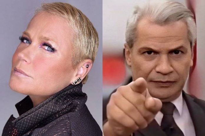 Xuxa briga na justiça com Sikêra Jr, eterna 'Rainha dos Baixinhos' que tirar jornalista da RedeTV! - Foto: Reprodução/Instagram e RedeTV!/Montagem ÁreaVIP