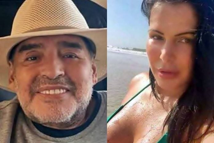 Affair brasileira de Maradona relembra noitada que passou com o ícone do futebol argentino - Foto: Reprodução/Instagram/Montagem ÁreaVIP