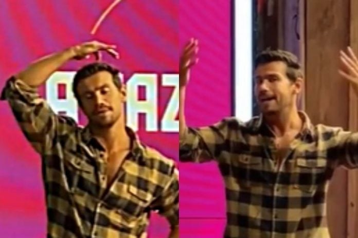 O cantor sertanejo Mariano, minutos após ser eliminado do reality show rural da TV Record - Reprodução: Instagram (Montagem: Área VIP)