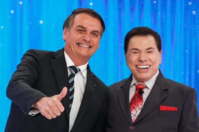 Presidente Jair Bolsonaro homenageia Silvio Santos pelos seus 90 anos - Foto: Reprodução/SBT