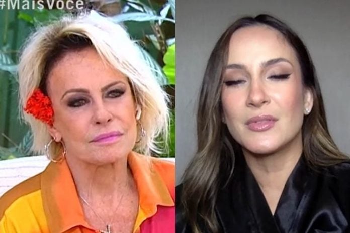 Ana maria Braga e Claudia Leitte mais do que emocionadas - Reprodução: TV Globo (Captura e montagem: Área viP0