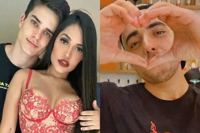 Internautas dizem que ex-'Fazenda' deu em cima de namorado de Flay e apontam Lucas Selfie - Foto: Reprodução/Instagram/ Montagem Área VIP