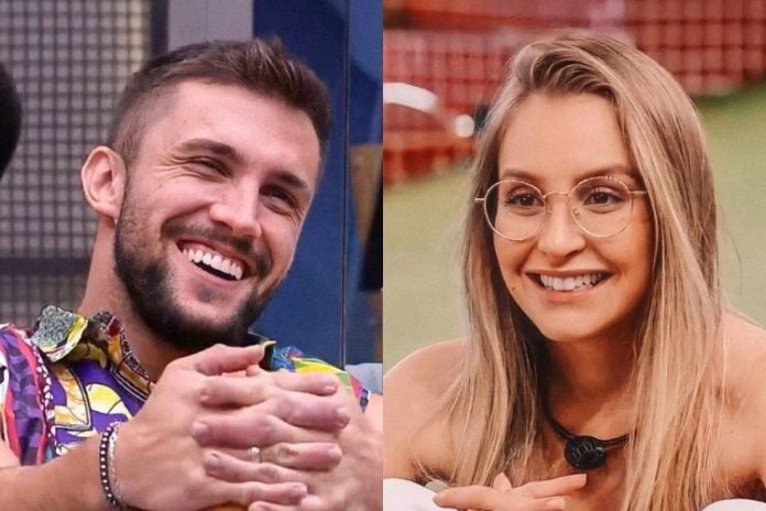 Arthur e Carla Diaz - Reprodução: Gshow (Montagem: Área VIP)