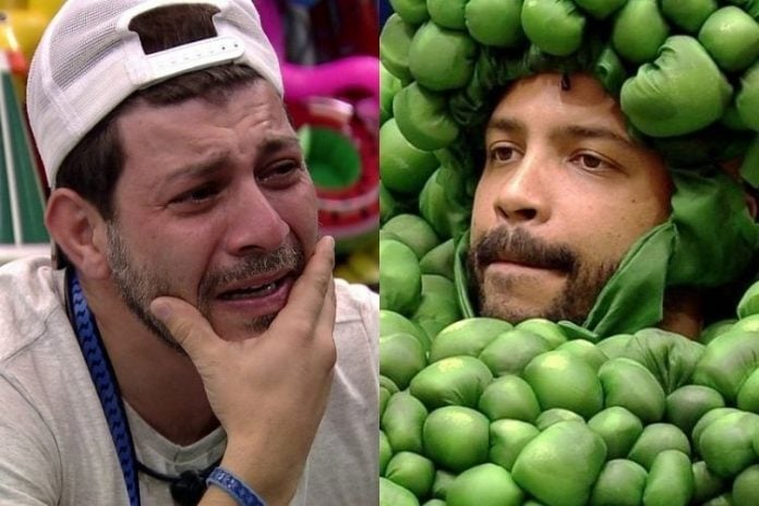 Caio e Projota - Reprodução: Gshow (Montagem: Área VIP)