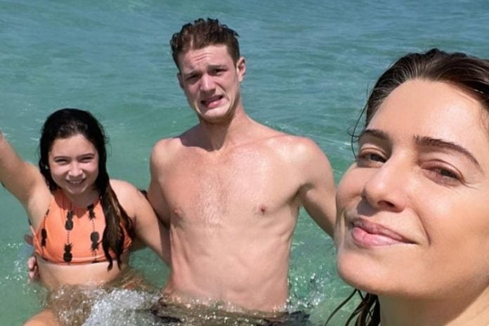 Letícia Spiller com os filhos/Instagram