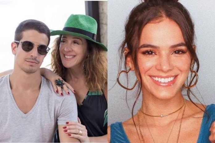 Enzo Celulari, Claudia Raia e Bruna Marquezine - Reprodução: Instagram (Montagem: Área VIP)