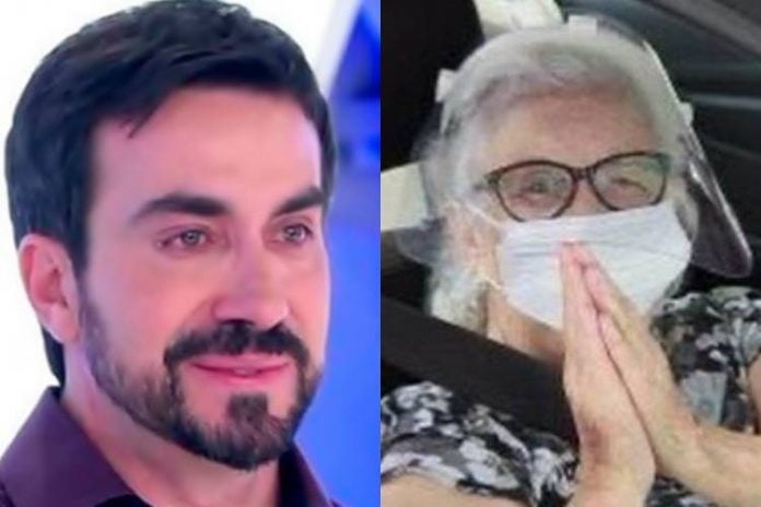 Após ser vacinada contra Covid-19, mãe de Padre Fabio de Melo está Coronavírus - Foto: Reprodução/ SBT e Instagram/ Montagem Área VIP