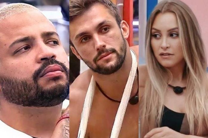 BBB21: Arthur e Projota se unem para falar mal de Carla Diaz- "Falta senso nela" - Foto: Reprodução/ Rede Globo/ Montagem Área VIP