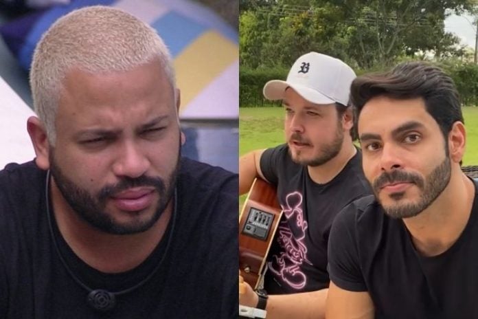 Projota e a dupla de Rodolffo - Reprodução: Instagram (Montagem: Área VIP)