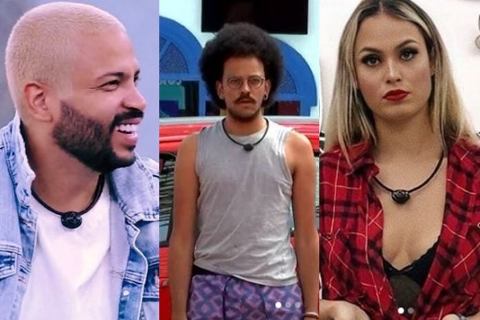 Projota, João Luiz, e Sarah, foto reprodução Instagram e montagem Area VIP