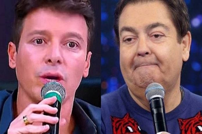 Rodrigo Faro e Faustão - Reprodução: TV Record e Globo