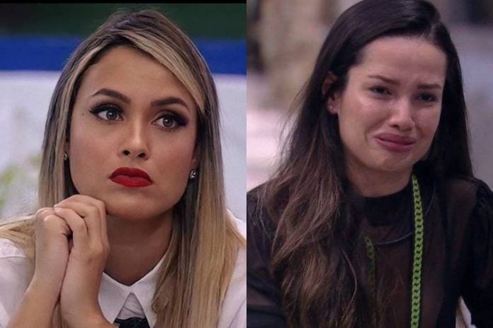 BBB21: Durante conversa com brothers, Sarah diz que sister age por conveniência e dispara: ''Juliette está se perdendo no jogo'' - Foto: Reprodução/ Rede Globo/ Montagem Área VIP