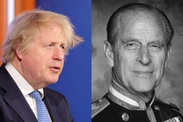 Boris Johnson e o príncipe Philip - Reprodução: Instagram