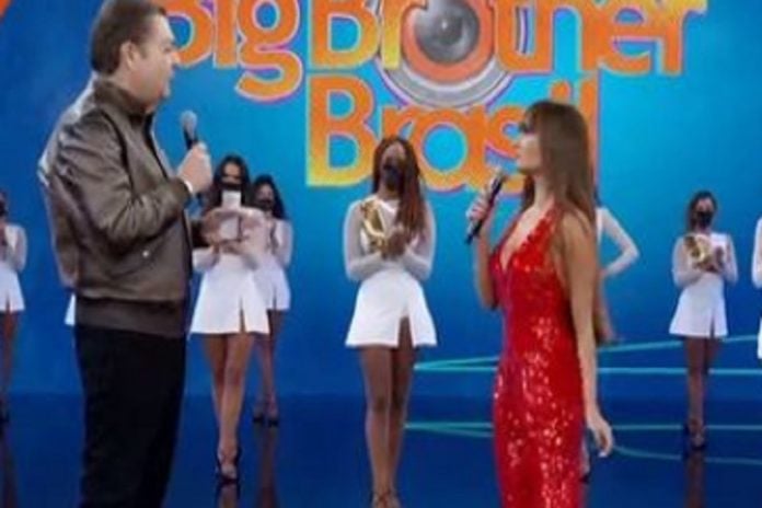 Imagem: Thaís Braz participou do "Domingão do Faustão" após ser eliminada do BBB21 (Reprodução/Instagram)