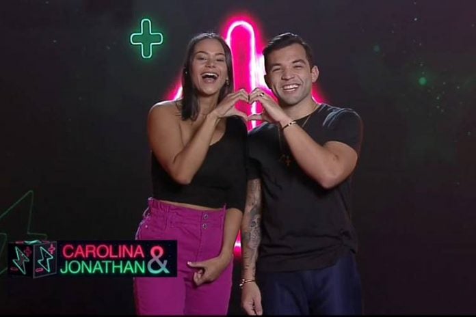 Power Couple - Carolina e Jonathan (Edu Moraes/Record TV/Divulgação)