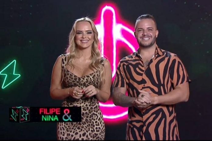 Power Couple - Nina e Filipe (Edu Moraes/Record TV/Divulgação)