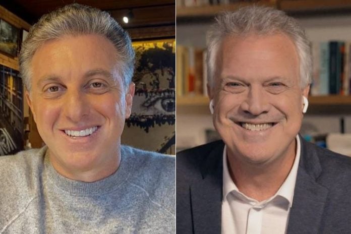 Luciano Huck e Pedro Bial (Divulgação/TV Globo)