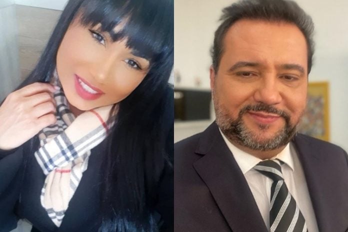 Cássia Mello e Geraldo Luis foto reprodução Instagram montagem Area Vip