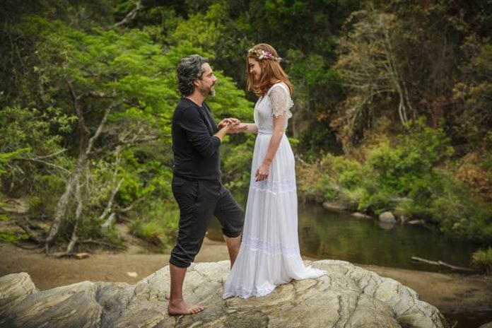 Império - José Alfredo e Maria Ísis se casam no Monte Roraima (TV Globo/Alex Carvalho)