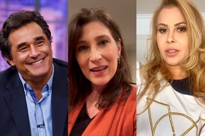 Luciano Szafir foto reprodução Instagram Beth Goulart Instagram e cantora Joelma instagram montagem Area Vip