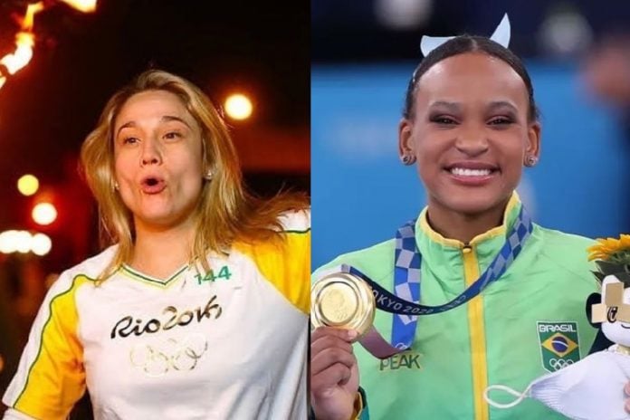 Fernanda Gentil e Rebeca Andrade (Foto: Reprodução/ Instagram Fernanda Gentil e Rebeca Andrade)