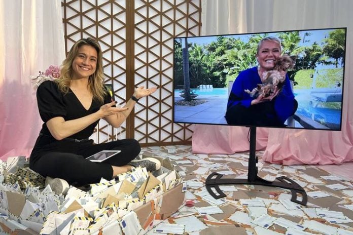 Fernanda Gentil e Xuxa (Globo/Caio Coutinho)