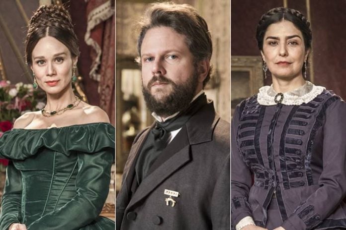 Nos Tempos do Imperador -Luisa - Dom Pedro II - Teresa Cristina (TV Globo/João Miguel Júnior)