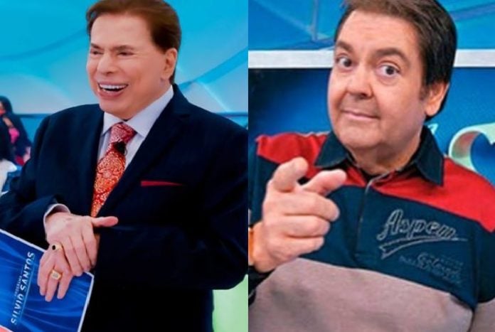 Silvio Santos e Fausto Silva (Foto: Reprodução / Instagram Silvio Santos e Fausto Silva)