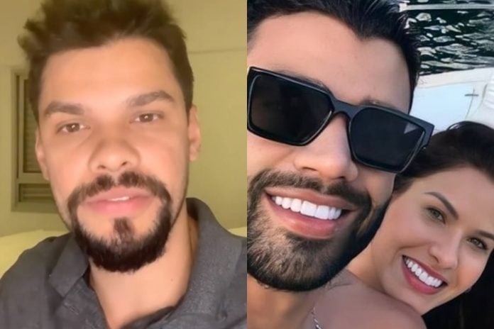 Alexandre Suita Gusttavo Lima e Andressa Suita reprodução Instagram montagem Instagram