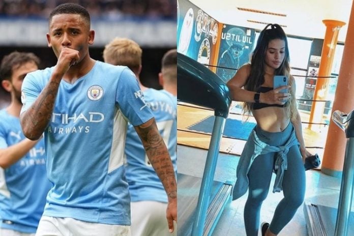 Gabriel Jesus e Raiane Lima (Foto: Reprodução/Instagram)