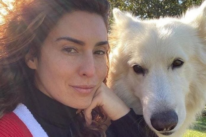 Fernanda Paes Leme e seu cachorro reprodução instagram