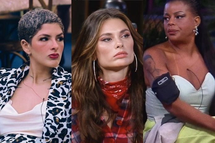 Lary Bottino. Dayane Mello e Tati Quebra Barraco reprodução Instagram montagem Area Vip