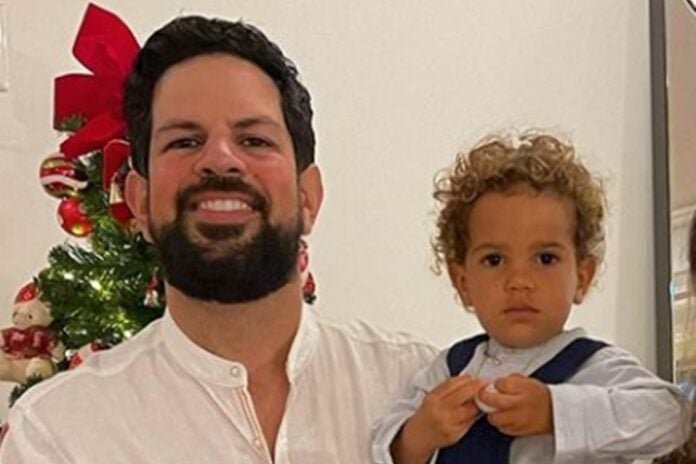 Sorocaba e o filho Theo reprodução Instagram