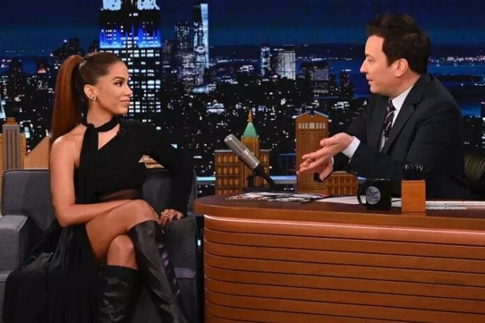 Anitta no The Tonight Show, apresentado por Jimmy Fallon (Foto: Reprodução/ Instagram)