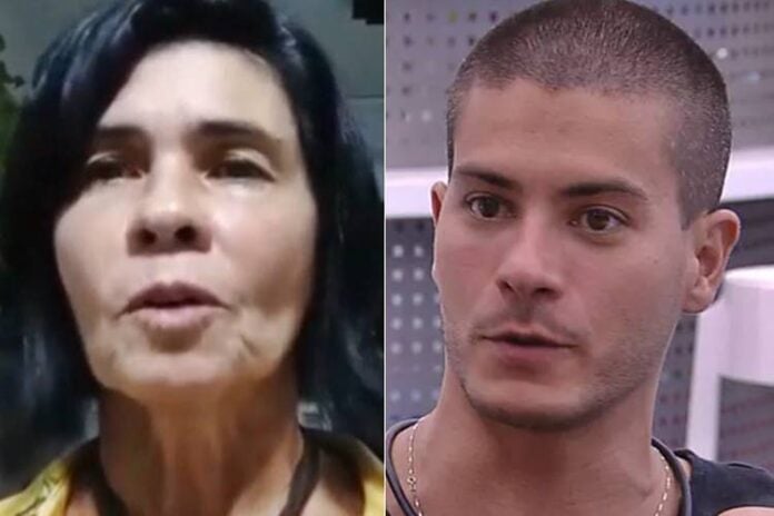 Katia Aguiar e Arthur Aguiar (Reprodução/Rede TV/Globo)