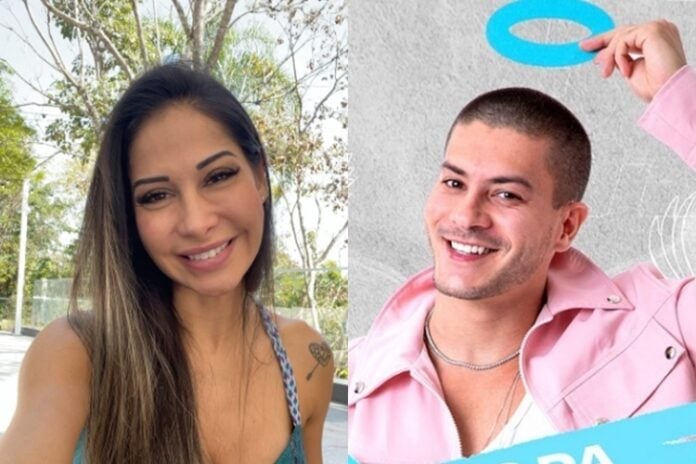 Maira Cardi e Arthur Aguiar reprodução instgram montagem Area vip