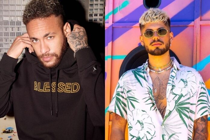 Neymar jr. e Zé Felipe reprodução Instagram montagem Area Vip