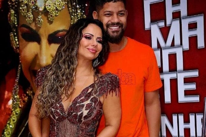 Viviane Araújo e Guilherme Militão foto escola de samba Salgueiro