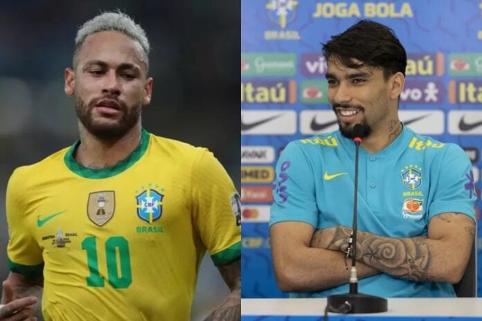 Neymar e Lucas Paquetá