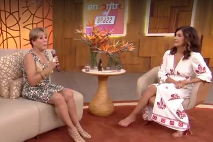 Susana Vieria e Fátima Bernardes no programa Encontro, Gshow