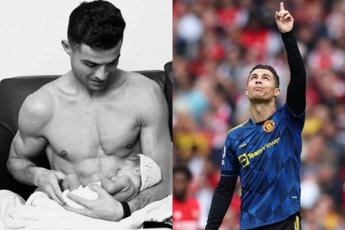 Cristiano Ronaldo com a filha