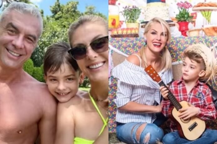 Alexandre Corre, Ana Hickmann e Alezinho