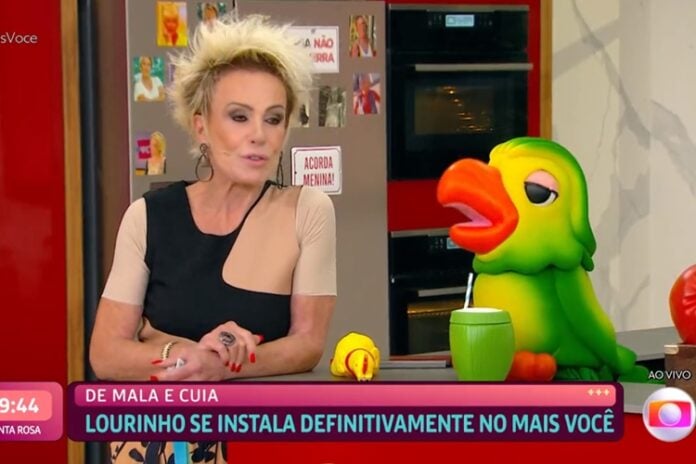 Ana Maria Braga com Louro Mané