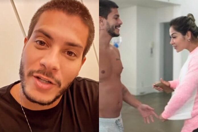 Arthur Aguiar e Maira Cardi reprodução Instagram montagem Area Vip