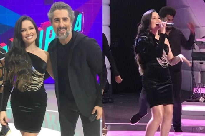 Juliette Freire e Marcos Mion no Caldeirão