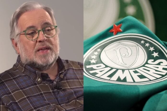 Leão Lobo expõe caso com jogador do Palmeiras (Foto: Montagem Área VIP/YouTube/Instagram)