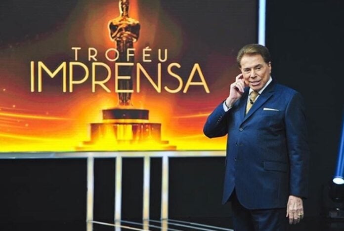 Silvio Santos na gravação do Troféu Imprensa (Foto: Divulgação: Lourival Ribeiro/SBT)